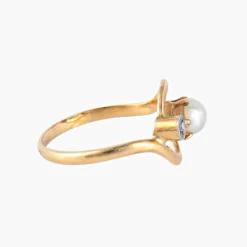 Bague Perle Diamants