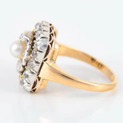 Bague Perle Diamants