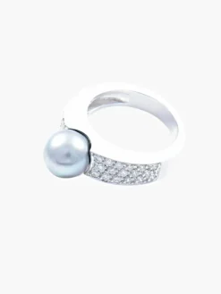 Bague Perle Diamants