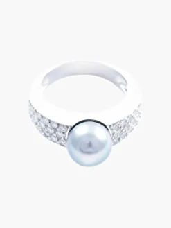 Bague Perle Diamants