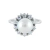 Bague Perle et Diamants