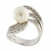 Bague perle et diamants