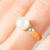 Bague Perle et Diamants