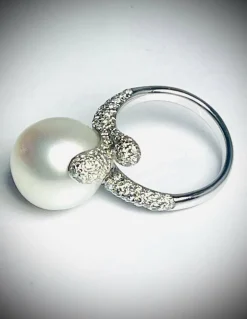 Bague Perle et Diamants