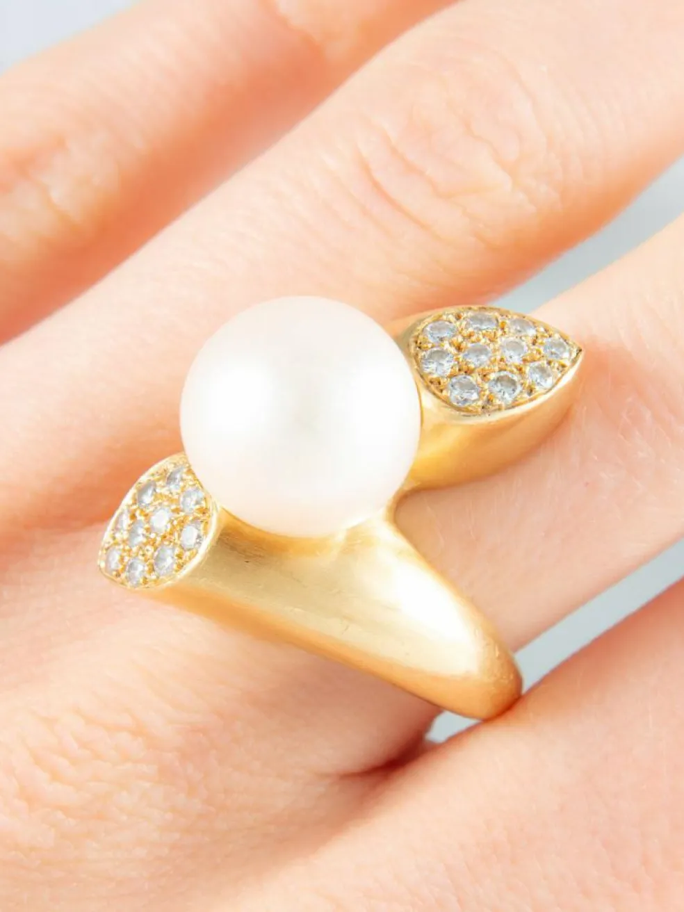 Bague Perle et Diamants