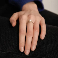 Bague Perle et diamants