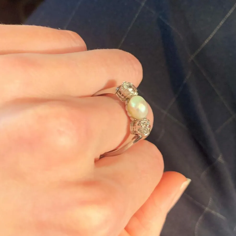 Bague Perle et Diamants