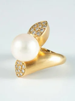 Bague Perle et Diamants