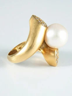 Bague Perle et Diamants
