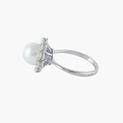 Bague Perle et Diamants