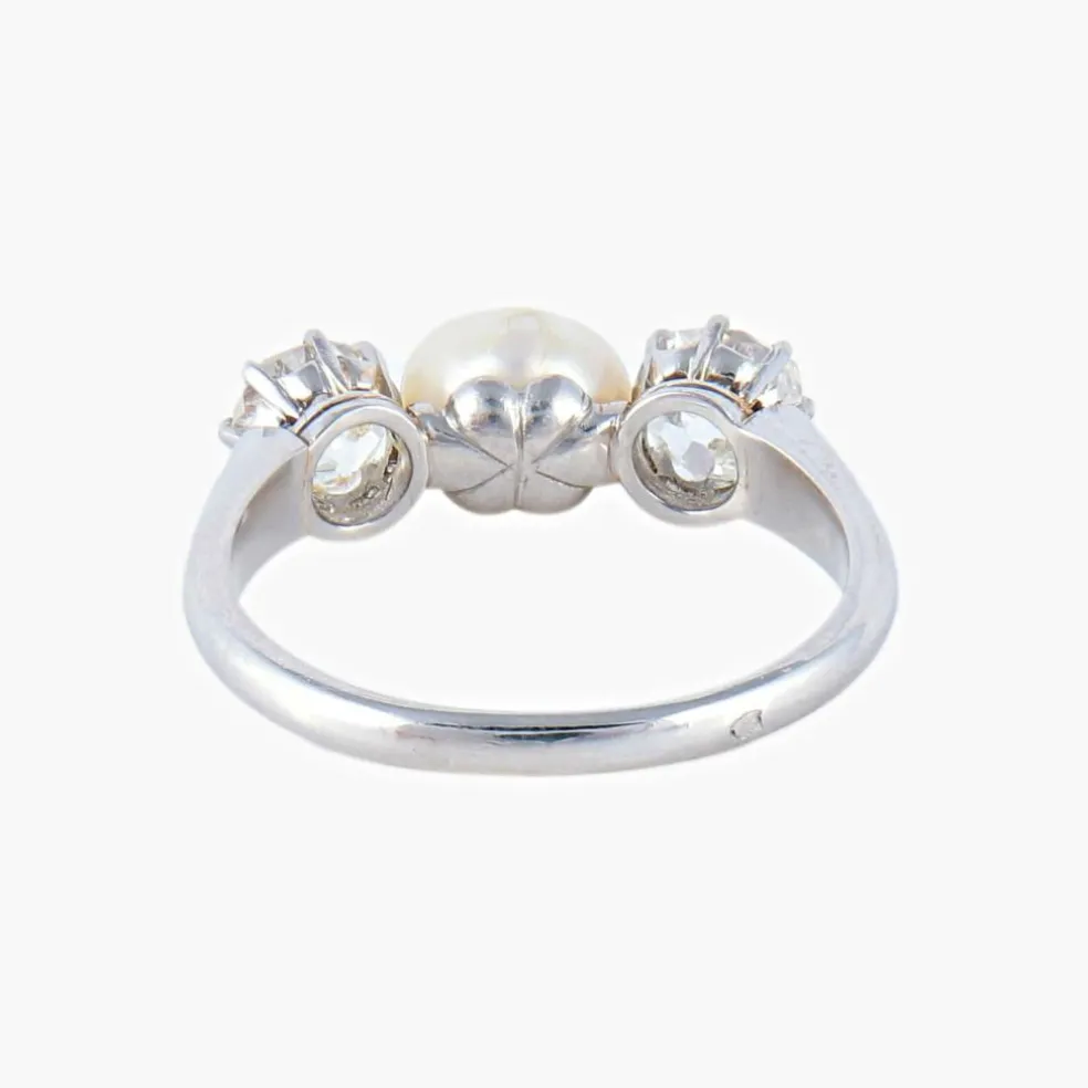 Bague Perle et Diamants
