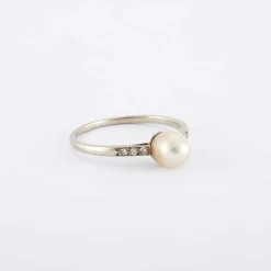 Bague Perle et diamants