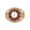 Bague Perle et Grenats