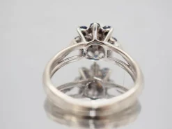 Bague Perle et Saphirs Or