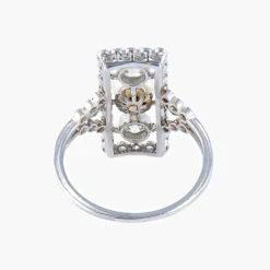 Bague Perle fine Diamants