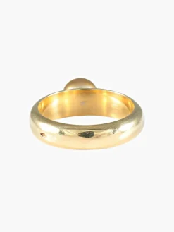 Bague Perle fine dorée