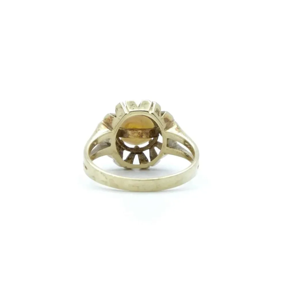 Bague perle géométrique