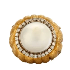 Bague perle MABE Diamants