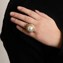 Bague perle MABE Diamants
