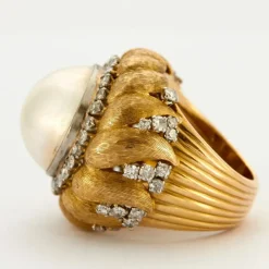 Bague perle MABE Diamants