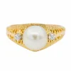Bague Perle Or jaune Perle