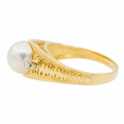 Bague Perle Or jaune Perle
