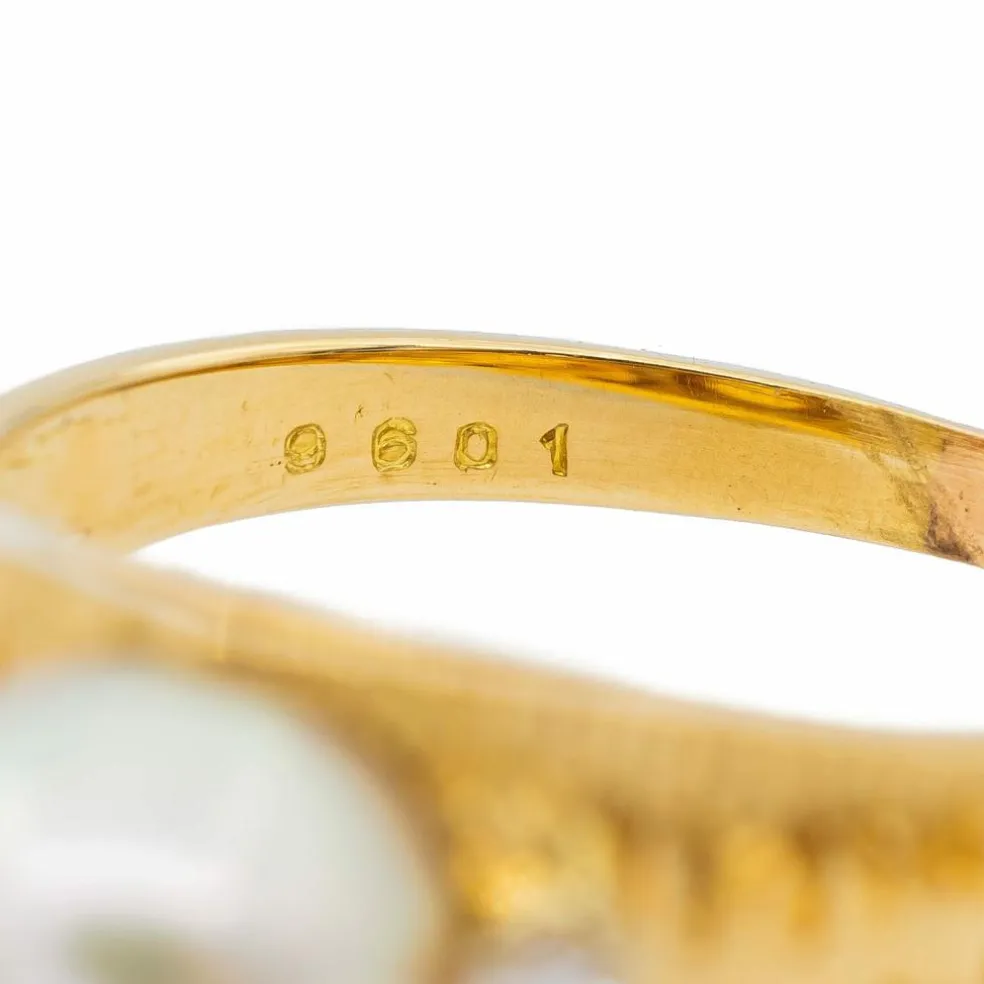 Bague Perle Or jaune Perle