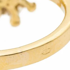 Bague perle or jaune perle