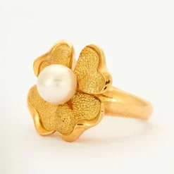 Bague Perle Trèfle