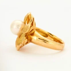 Bague Perle Trèfle
