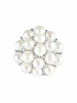 Bague Perles Diamants