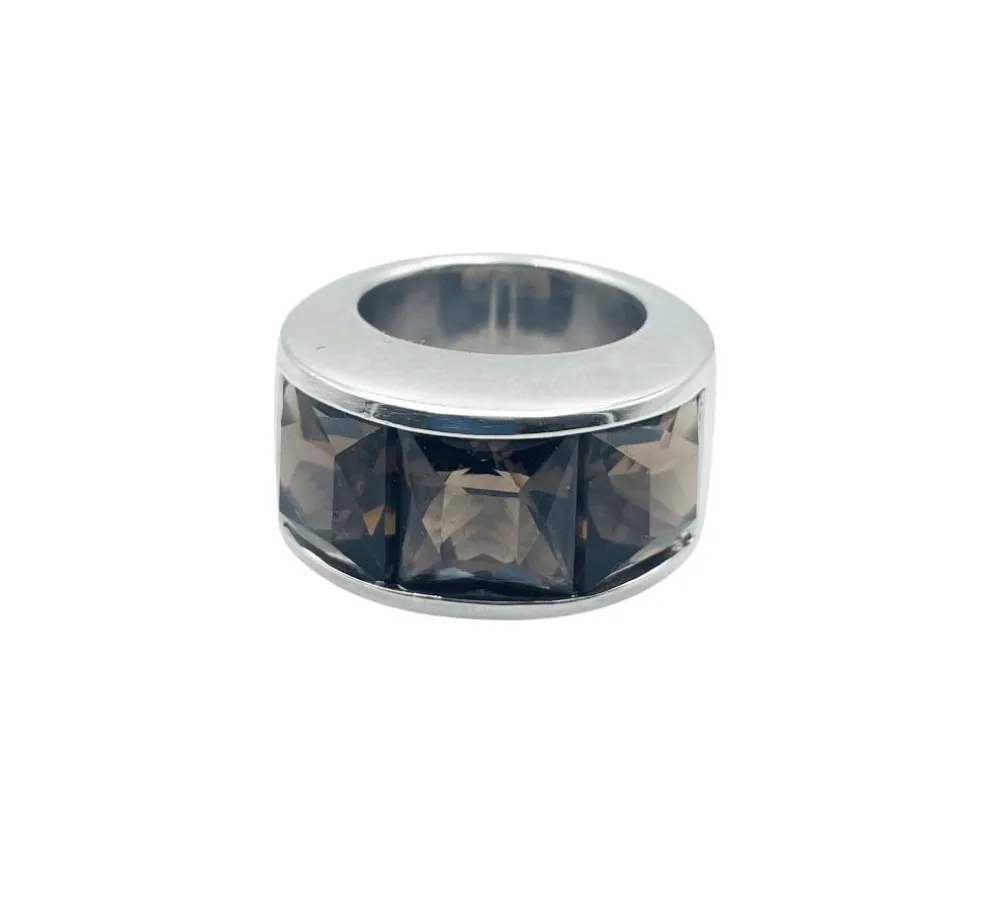 Bague Pianegonda Argent Quartz fumé