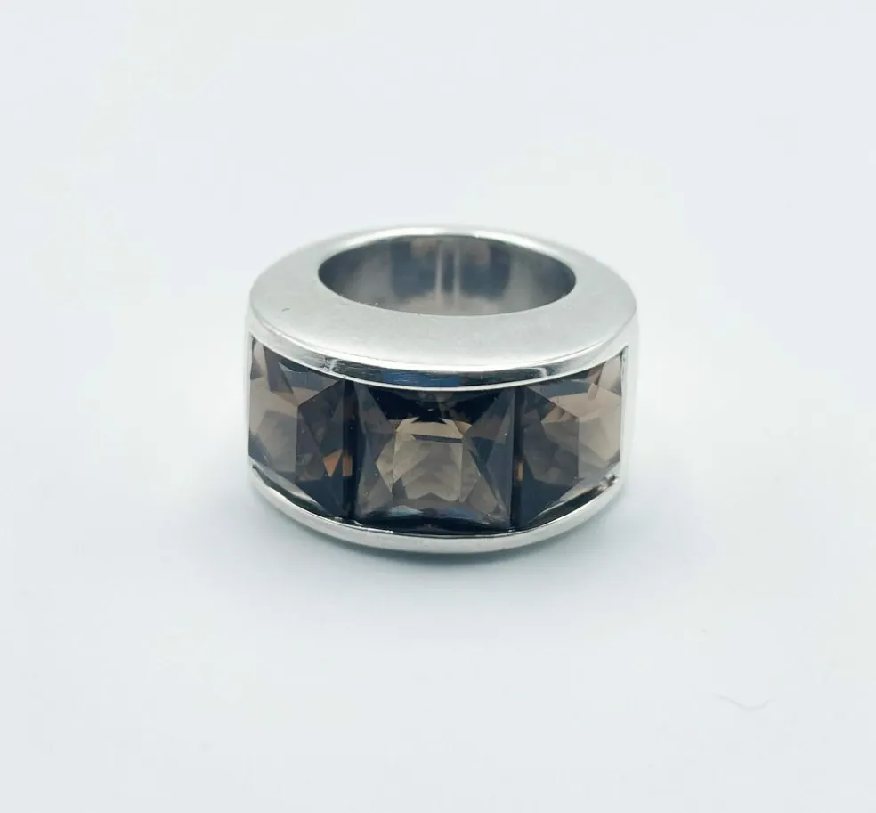 Bague Pianegonda Argent Quartz fumé