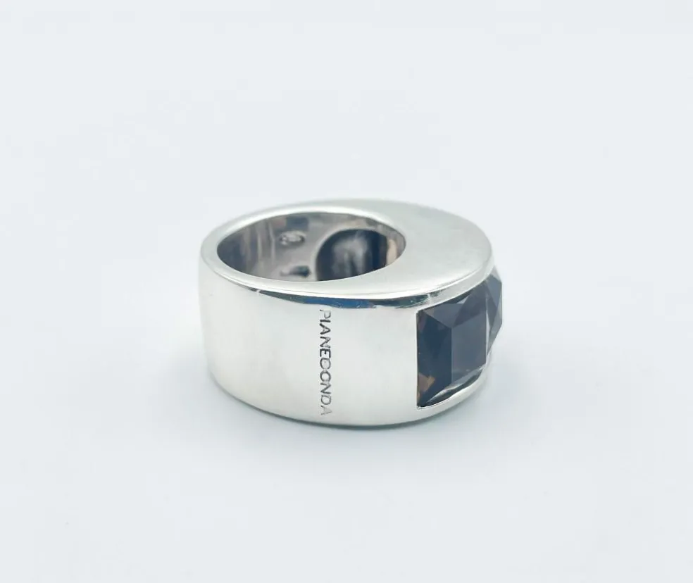 Bague Pianegonda Argent Quartz fumé