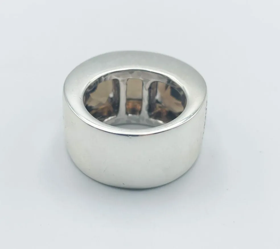 Bague Pianegonda Argent Quartz fumé