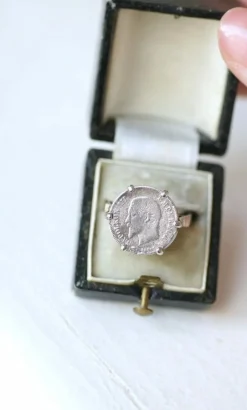Bague pièce Napoléon 20 cent Francs