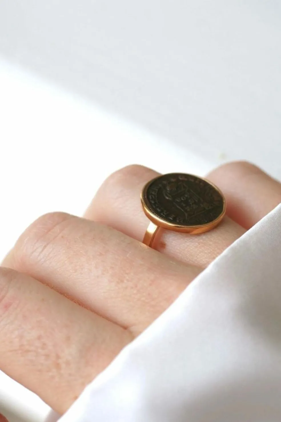 Bague pièce romaine Nummus
