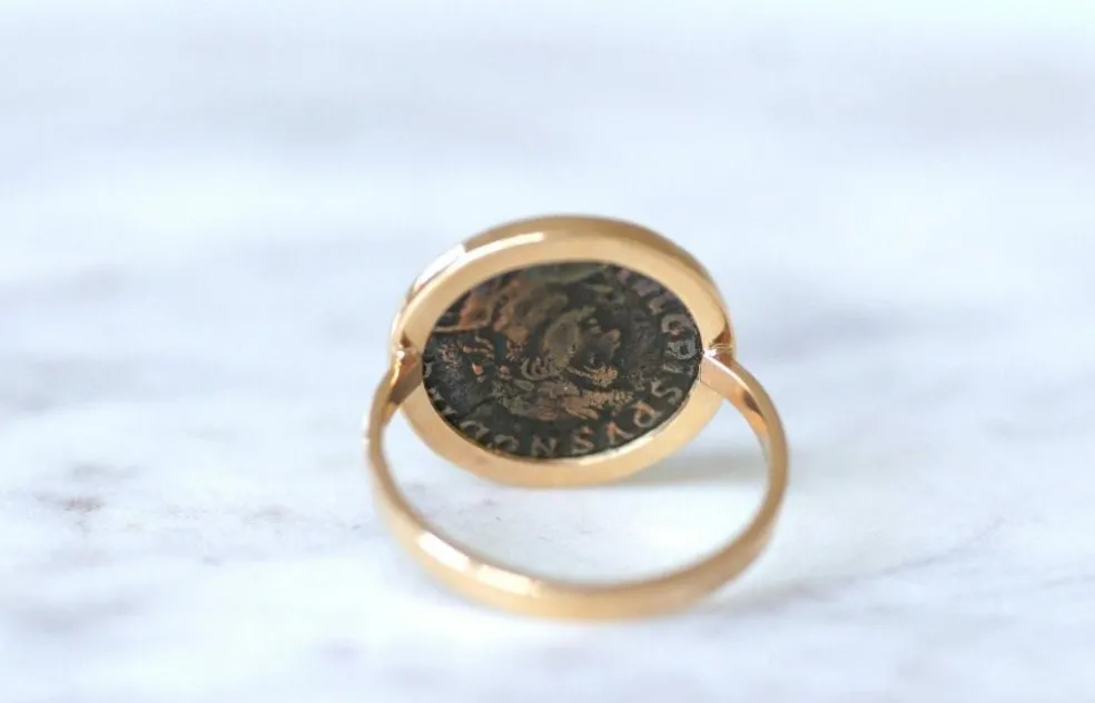 Bague pièce romaine Nummus