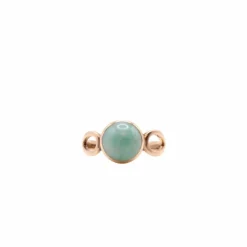 Bague pierre verte Or jaune