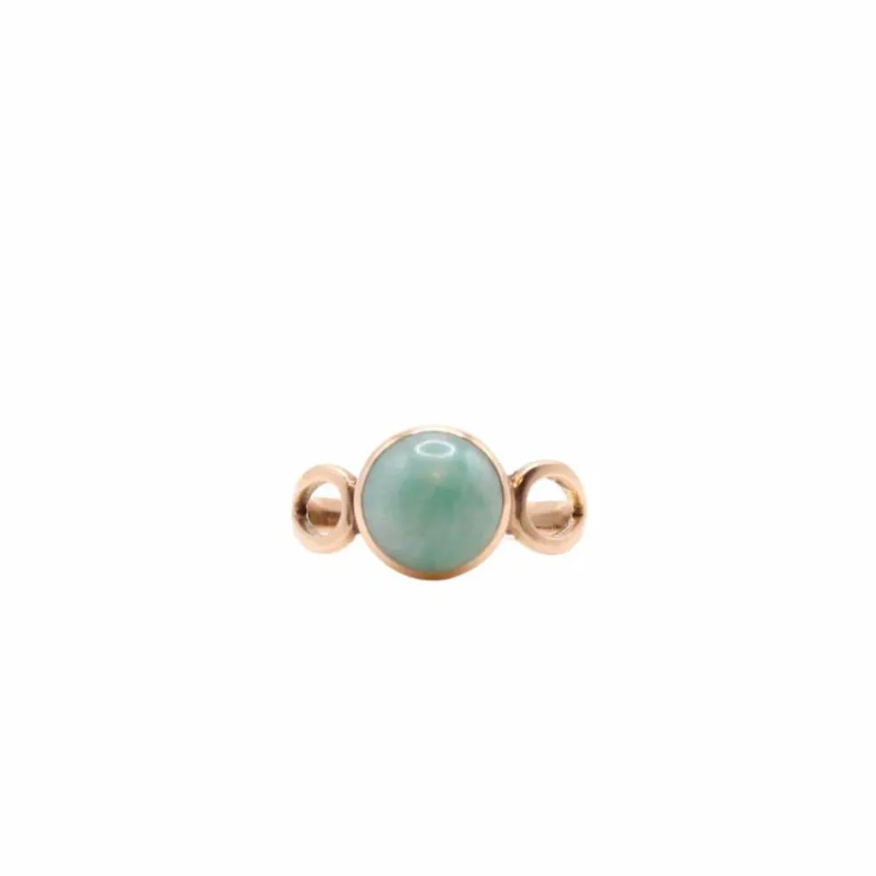 Bague pierre verte Or jaune