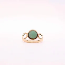 Bague pierre verte Or jaune