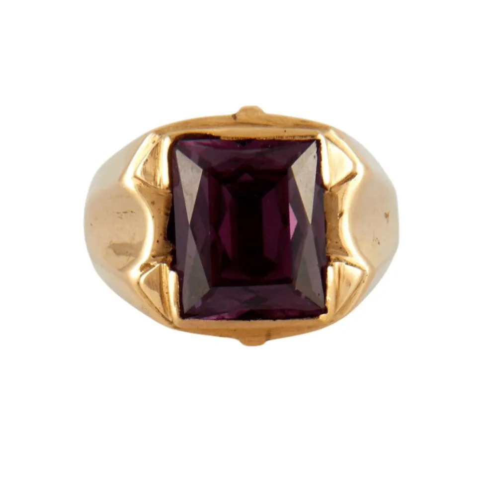 Bague pierre violette