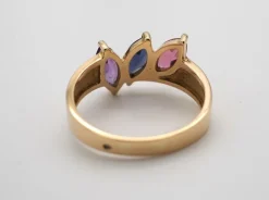 Bague pierres fines or jaune