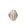 Bague Plaque diamants or jaune