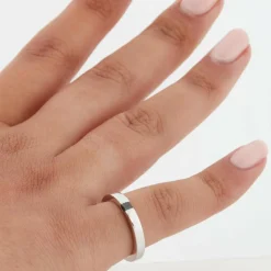 Bague platine - Diamant Noir