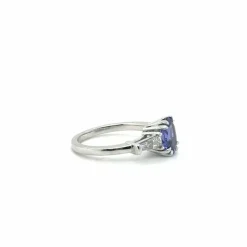 Bague Platine - Tanzanite et Diamants