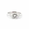 Bague platine diamants
