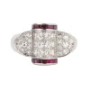 Bague platine, diamants