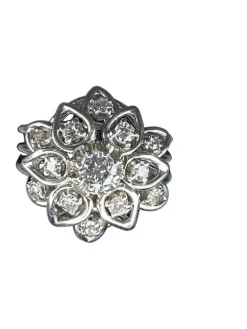 Bague platine, diamants