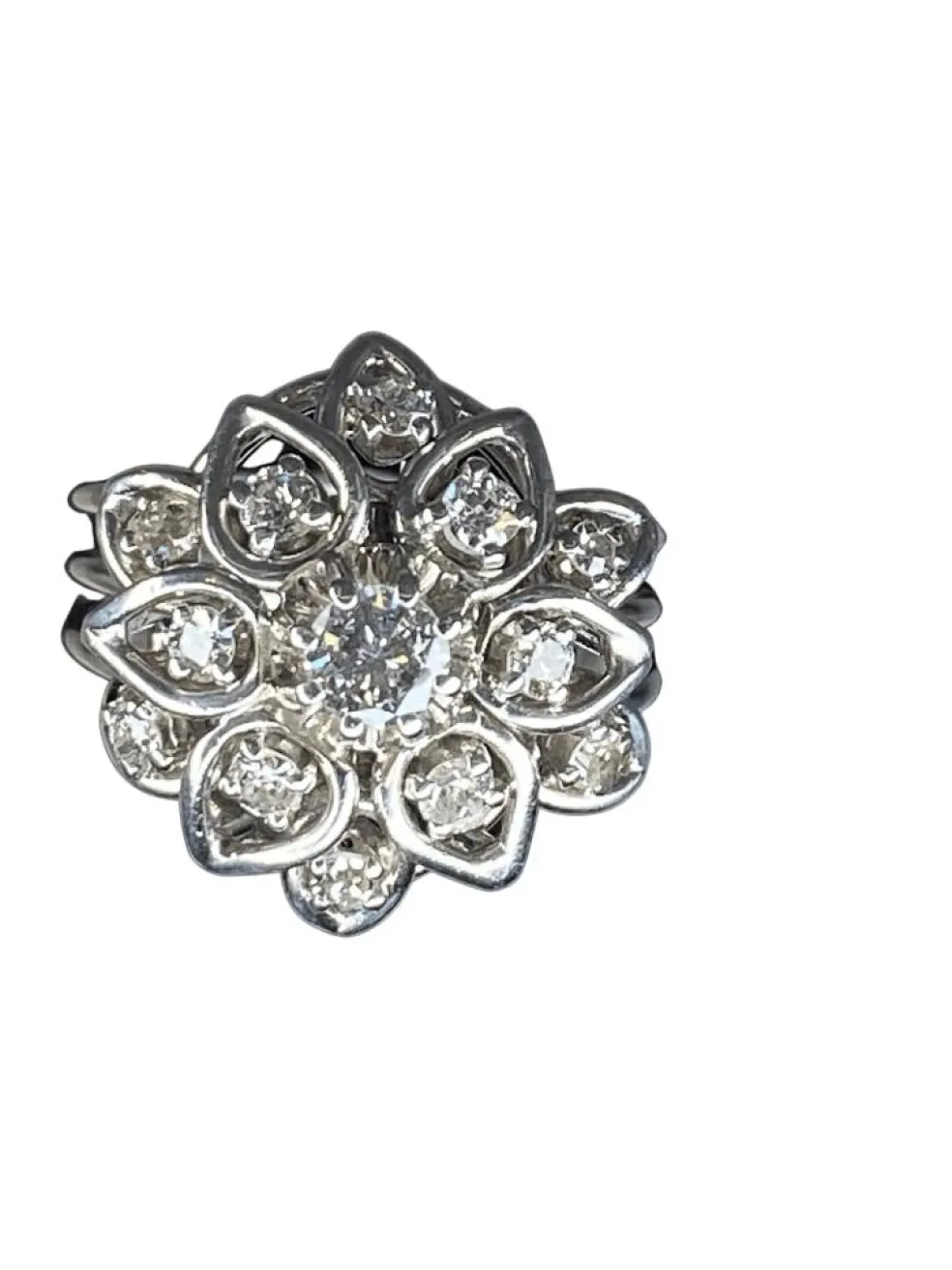 Bague platine, diamants